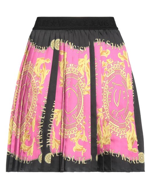 Versace Pink Fuchsia Mini Skirt Polyester