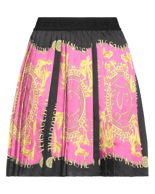 Versace Jeans Couture Pink Fuchsia Mini Skirt Polyester