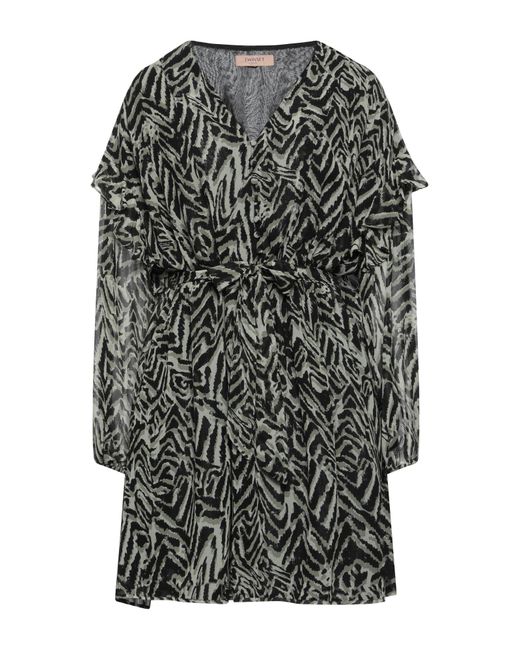 Twinset Gray Mini Dress