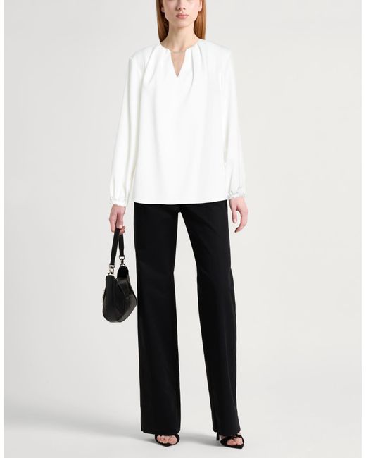 Caliban White Top Polyester, Elastane