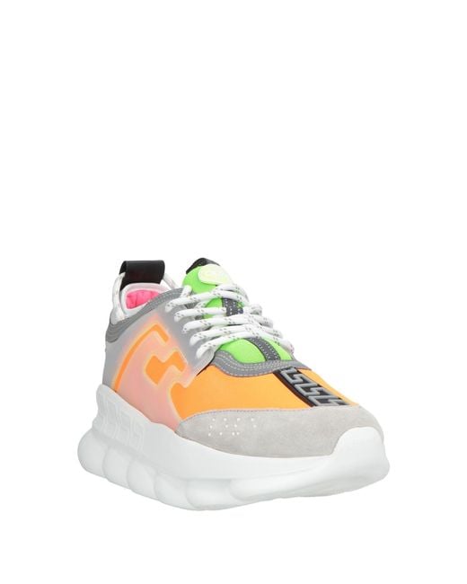 Versace Orange Trainers for men