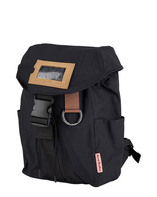 Acne Black Rucksack for men