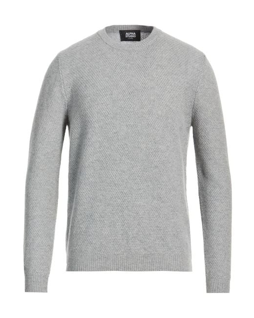 Pullover Alpha Studio pour homme en coloris Gray