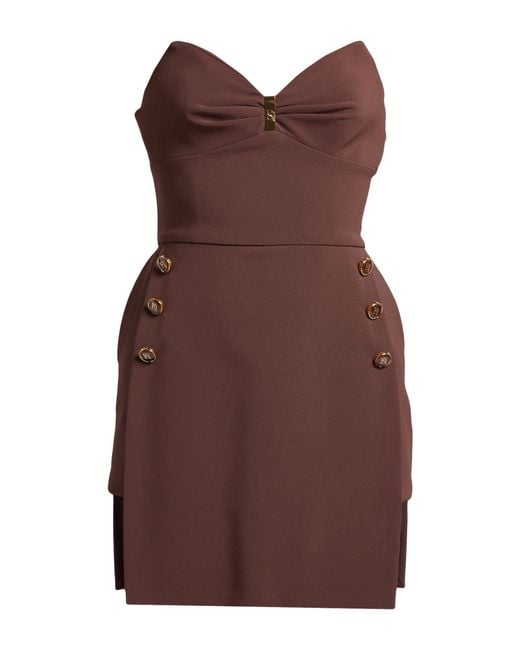 Elisabetta Franchi Brown Playsuit