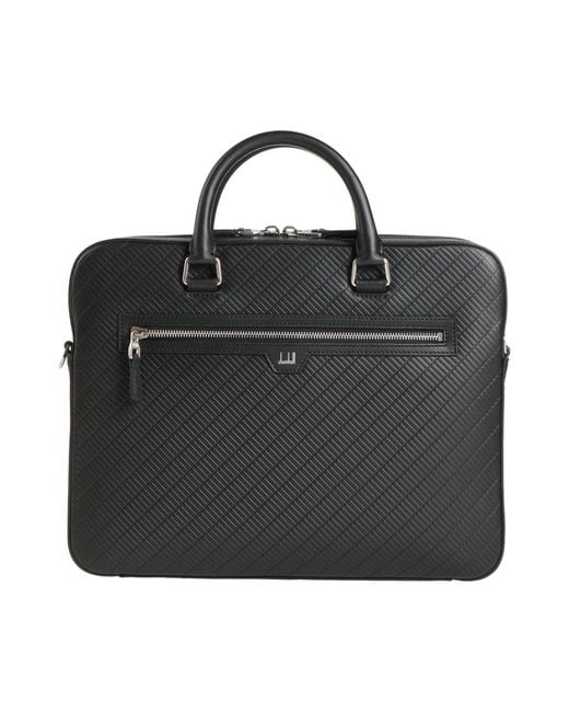 Dunhill Black Handbag Leather for men