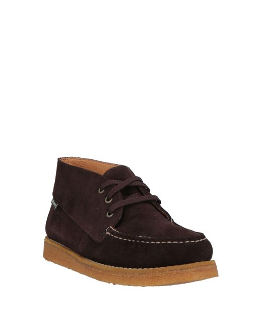 Sebago Brown Ankle Boots Leather for men