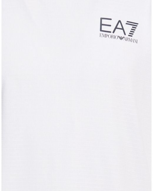 EA7 White T-Shirts for men