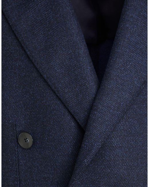 KB Napoli Blue Midnight Coat Virgin Wool, Elastane for men