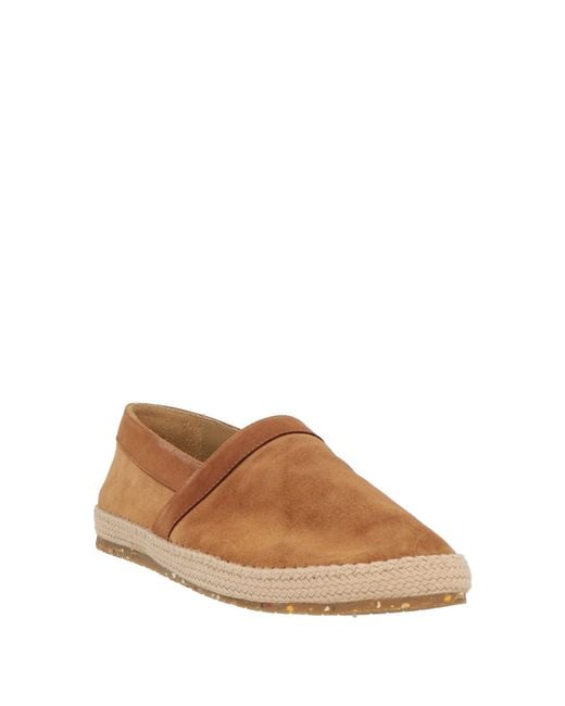 Eleventy Brown Tan Espadrilles Leather for men
