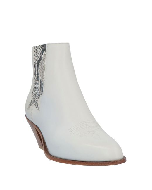 Golden Goose Deluxe Brand White Ankle Boots