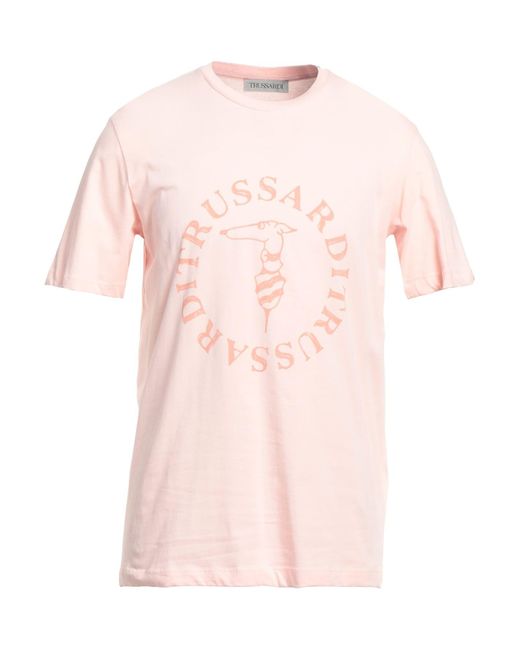 Trussardi Pink T-shirt for men