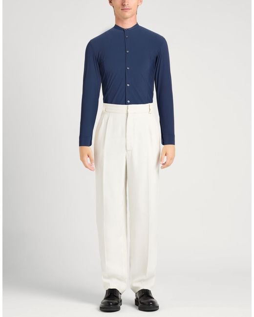 Daniele Alessandrini Blue Shirt Polyamide, Elastane for men