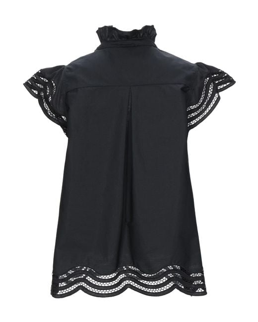 P.A.R.O.S.H. Black Top Cotton, Elastane