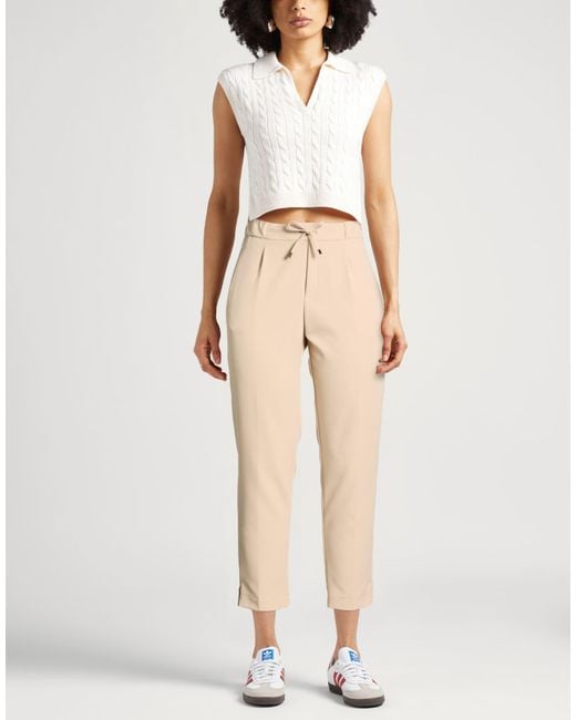 Berwich Natural Sand Pants Polyester, Elastane