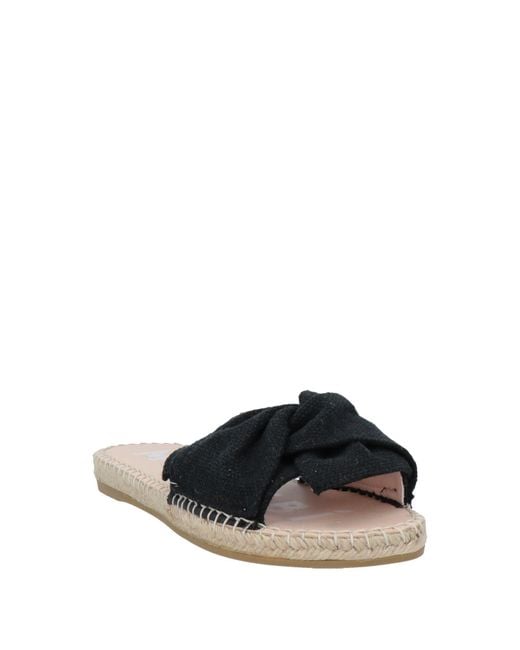 Manebí Black Sandals Linen