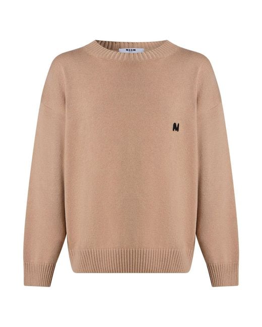 Pullover MSGM de hombre de color Natural