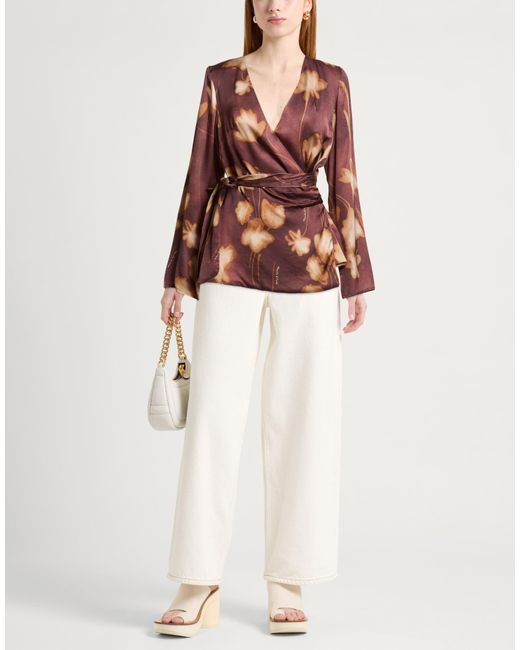 Manila Grace Brown Tops