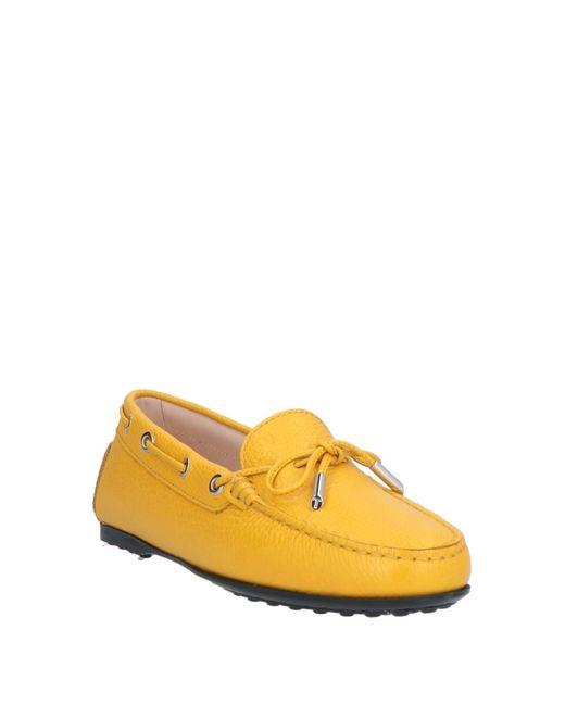 Tod's Yellow Loafers