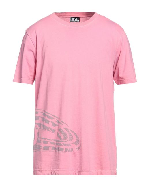 DIESEL T-shirts in Pink für Herren