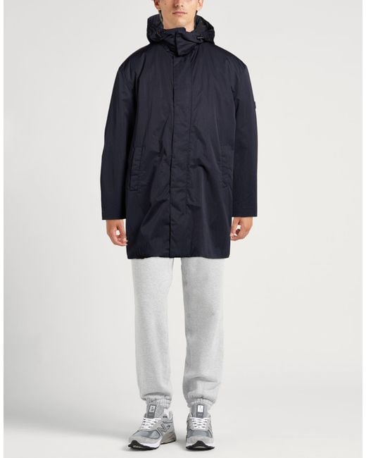 Gant Blue Coat Polyester, Polyamide for men