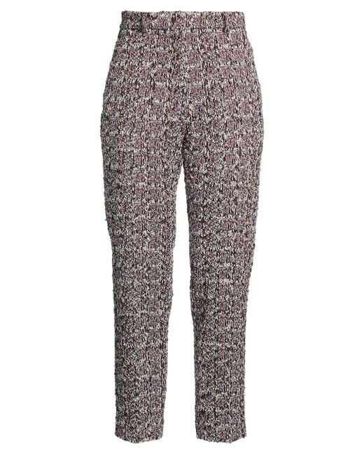 Lanvin Gray Pants Acrylic, Cotton, Wool, Polyester