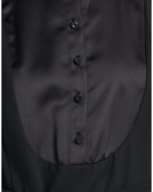 Twinset Black Jumpsuit Polyester, Wool, Viscose, Elastane