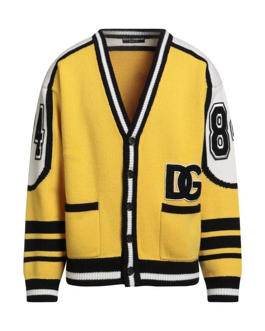 Dolce & Gabbana Yellow Cardigans for men