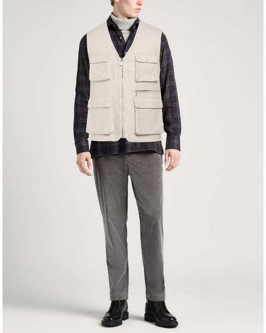Eleventy White Vest Linen for men