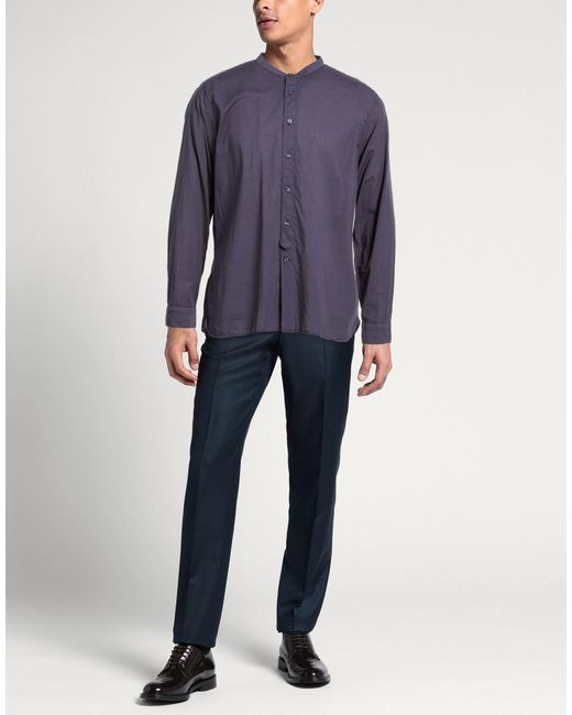 Tintoria Mattei 954 Blue Shirt Cotton for men