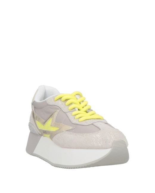 Liu Jo Gray Sneakers Textile Fibers, Leather
