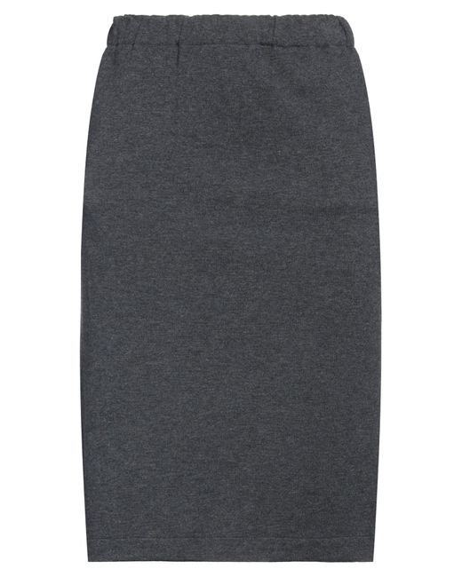 Majestic Filatures Gray Midi Skirt