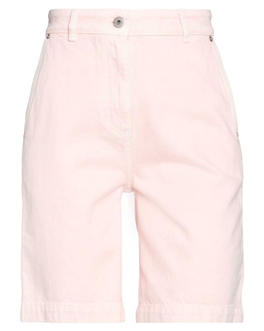 Burberry Pink Denim Shorts Cotton