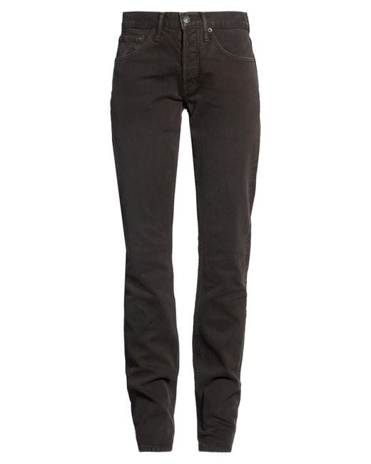 Tom Ford Black Charcoal Pants Cotton