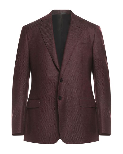 Armani Suit Jacket in Purple for Men Lyst
