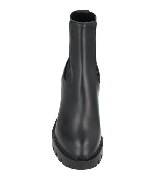 Santoni Black Ankle Boots