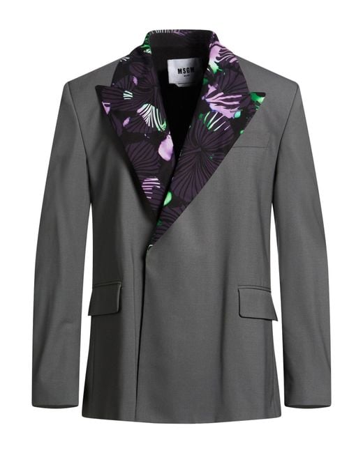 Blazer di MSGM in Black da Uomo