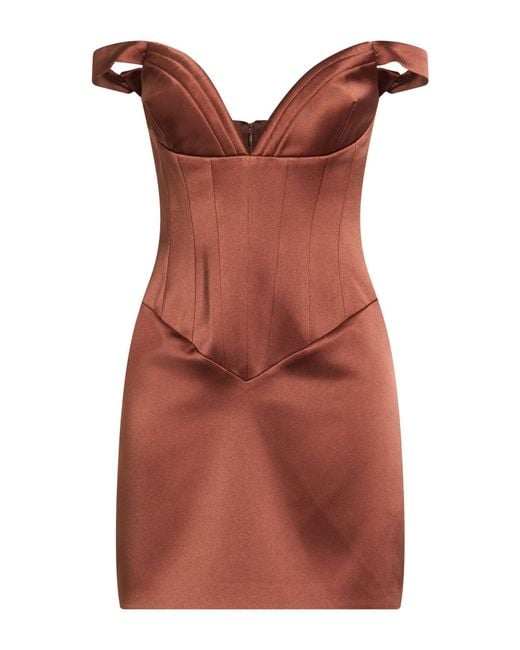 The New Arrivals Ilkyaz Ozel Red Mini Dress Pes