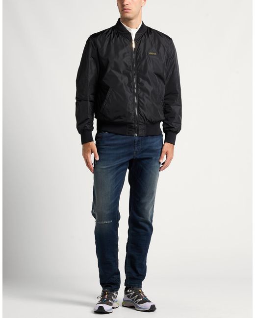 Versace Black Jacket Polyester for men
