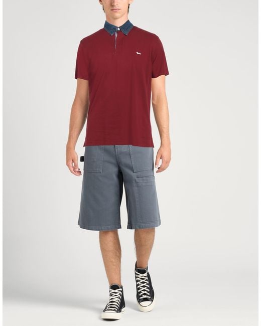 Harmont & Blaine Red Polo Shirt Cotton for men