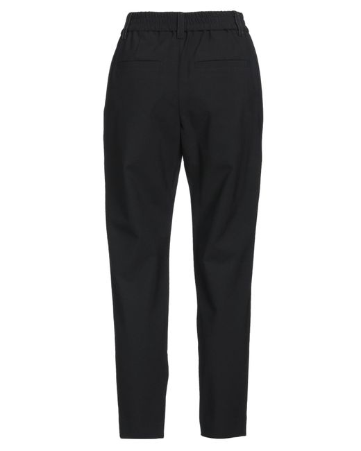 Brunello Cucinelli Black Pants Virgin Wool, Polyamide, Elastane