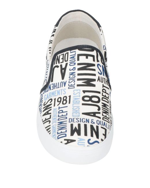Armani Jeans White Trainers for men