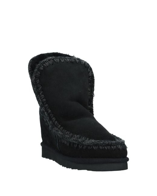 Mou Black Ankle Boots