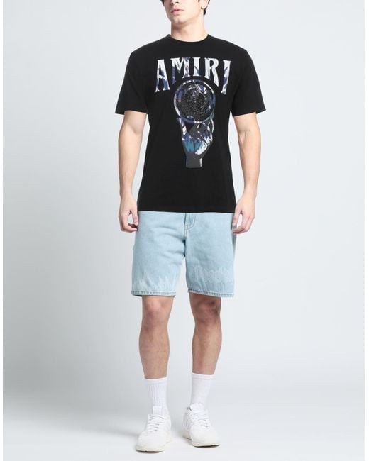 Amiri Black T-Shirt Cotton for men