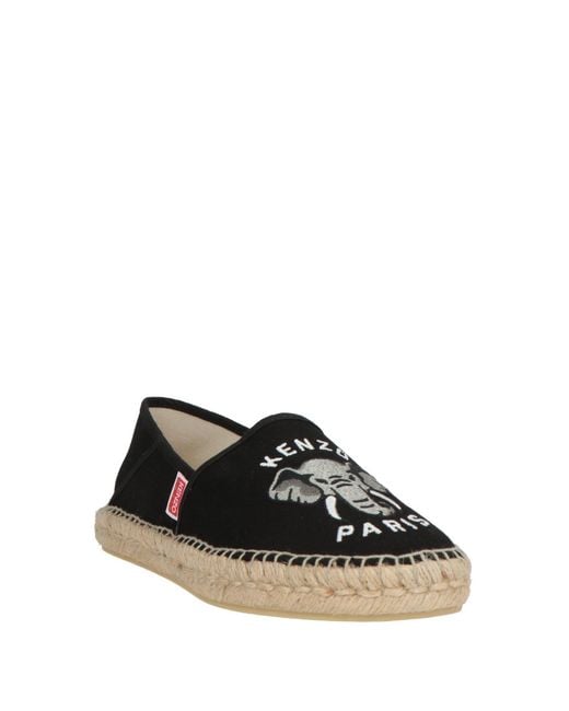 KENZO Black Espadrilles Textile Fibers