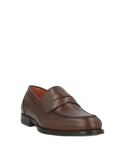 Santoni Brown Loafer for men