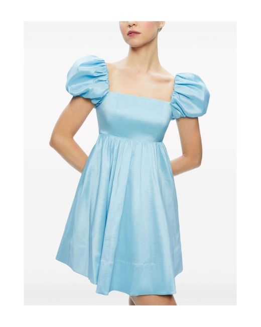 Alice + Olivia Blue Mini-Kleid