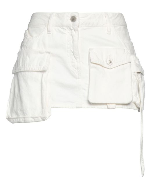 The Attico White Mini Skirt