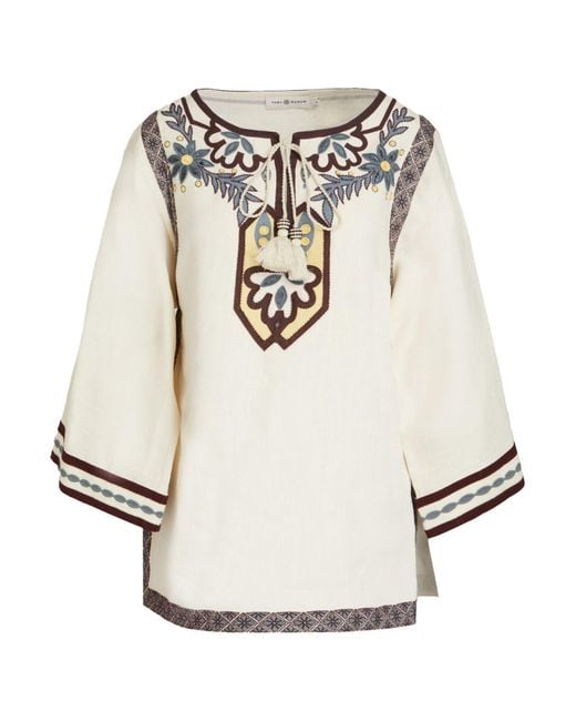 Top Tory Burch de color White