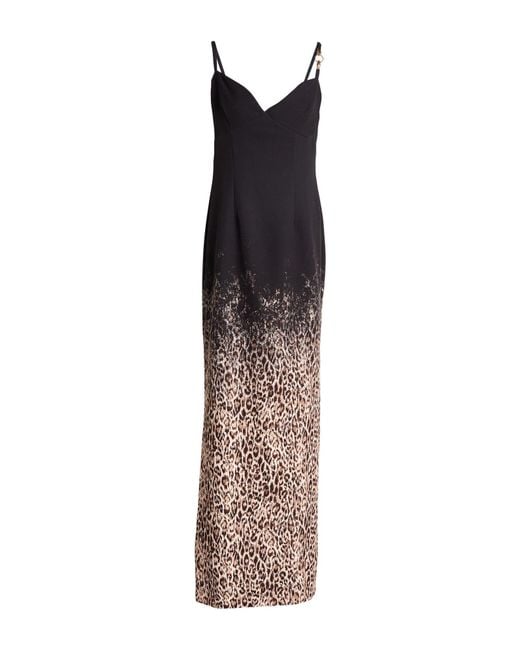 Just Cavalli Black Maxi Dress Polyester, Elastane
