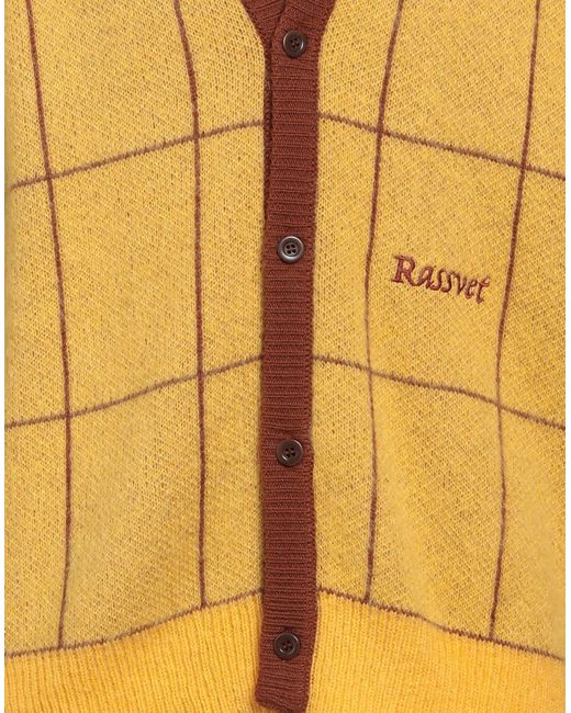 Rassvet (PACCBET) Yellow Cardigan Acrylic, Mohair Wool, Polyamide, Wool for men